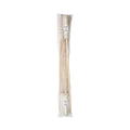 Boardwalk Handle/Deck Mops, 12 oz White Cotton Head, 48" Oak Wood Handle, 6/Pack