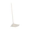 Boardwalk Handle/Deck Mops, 16 oz White Cotton Head, 48" Oak Wood Handle