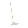 Boardwalk Handle/Deck Mops, 16 oz White Rayon Head, 48" Oak Wood Handle