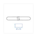 Boardwalk Clip-On Dust Mop Frame, 36w x 5d, Zinc Plated