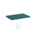 Boardwalk Heavy-Duty Scour Pad, 6 x 9, Green 15/Carton