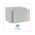 Boardwalk Light Duty Scour Pad, White, 6 x 9, White, 20/Carton
