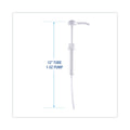 Boardwalk Siphon Pump, 1 oz/Pump, For 1 gal Bottles, Plastic, 12" Tube, White, 12/Carton
