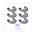 Boardwalk Commode Mat 2.0, Rubber, 22.88 x 22, Black/White, 6/Carton