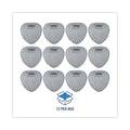 Boardwalk Gem Urinal Screens, Herbal Mint Scent, Green, 12/Box