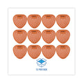 Boardwalk Gem Urinal Screens, Mango Scent, Orange, 12/Box