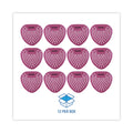 Boardwalk Gem Urinal Screens, Spiced Apple Scent, Red, 12/Box