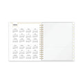 Blue Sky Day Designer Daily/Monthly Frosted Planner, Rugby Stripe Artwork, 10x8, Black/White Cover, 12-Month (July to June): 2022-2023