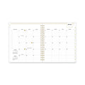 Blue Sky Day Designer Daily/Monthly Frosted Planner, Rugby Stripe Artwork, 10x8, Black/White Cover, 12-Month (July to June): 2022-2023