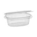 Pactiv Evergreen EarthChoice Recycled PET Hinged Container, 12 oz, 4.92 x 5.87 x 1.89, Clear, Plastic, 200/Carton