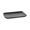 Pactiv Evergreen Supermarket Tray, #2S, 8.2 x 5.7 x 0.65, Black, Foam, 500/Carton