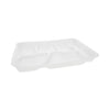 Pactiv Evergreen Foam School Trays, 6-Compartment, 8.5 x 11.5 x 1.25, White, 500/Carton