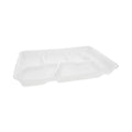 Pactiv Evergreen Foam School Trays, 6-Compartment, 8.5 x 11.5 x 1.25, White, 500/Carton