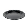 Pactiv Evergreen Placesetter Deluxe Laminated Foam Dinnerware, Plate, 6" dia, Black, 125/Pack, 8 Packs/Carton