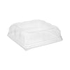 Pactiv Evergreen Recycled Container Lid, Dome Lid for 6 x 6 Brownie Container, 7.5 x 7.5 x 2.02, Clear, Plastic, 195/Carton
