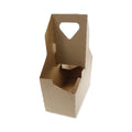Pactiv Evergreen Paperboard Cup Carrier, Up to 44 oz, Two to Four Cups, Natural, 250/Carton