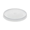 Pactiv Evergreen Paper Soup Cup Lid, For 32 oz Soup Cups, 3.13" Diameter x 0.69"h, White, Plastic, 500/Carton