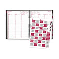 Brownline CoilPro Weekly Appointment Book in Columnar Format, 11 x 8.5, Black Cover, 12-Month (Jan to Dec): 2023
