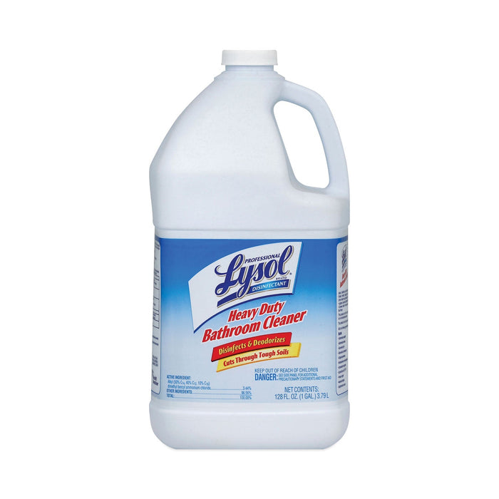 Professional LYSOL Disinfectant Heavy-Duty Bathroom Cleaner Concentrate, 1 gal Bottle, 4/Carton