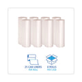 Boardwalk High-Density Can Liners, 60 gal, 11 microns, 38" x 58", Natural, 200/Carton