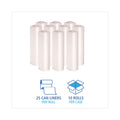 Boardwalk High-Density Can Liners, 45 gal, 11 microns, 40" x 46", Natural, 250/Carton