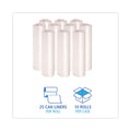 Boardwalk High-Density Can Liners, 45 gal, 13 microns, 40" x 46", Natural, 250/Carton