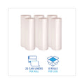 Boardwalk High-Density Can Liners, 56 gal, 19 microns, 43" x 47", Natural, 150/Carton