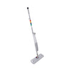 Boardwalk Bucketless Microfiber Mop System, 5 x 18 Blue Microfiber Head, 59" Gray Aluminum/Polypropylene Handle