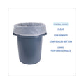 Boardwalk Industrial Drum Liners Rolls, 60 gal, 2.7 mil, 38 x 63, Clear, 1 Roll of 50 Bags