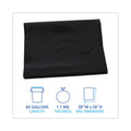 Boardwalk Linear Low Density Industrial Can Liners, 60 gal, 1.7 mil, 38 x 58, Black, 100/Carton