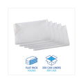 Boardwalk High Density Industrial Can Liners Flat Pack, 33 gal, 16 microns, 33 x 40, Natural, 200/Carton