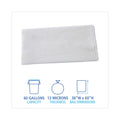 Boardwalk High Density Industrial Can Liners Flat Pack, 60 gal, 13 microns, 38 x 60, Natural, 200/Carton