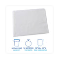 Boardwalk High Density Industrial Can Liners Flat Pack, 60 gal, 16 microns, 38 x 60, Natural, 100/Carton