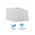 Boardwalk High Density Industrial Can Liners Flat Pack, 60 gal, 16 microns, 38 x 60, Natural, 100/Carton
