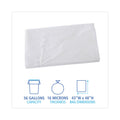 Boardwalk High Density Industrial Can Liners Flat Pack, 56 gal, 16 microns, 43 x 48, Natural, 200/Carton