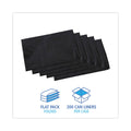 Boardwalk Linear Low Density Industrial Can Liners, 33 gal, 0.6 mil, 33 x 39, Black, 200/Carton