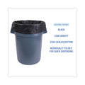 Boardwalk Linear Low Density Industrial Can Liners, 33 gal, 0.6 mil, 33 x 39, Black, 200/Carton