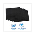 Boardwalk Linear Low Density Industrial Can Liners, 60 gal, 0.7 mil, 38 x 58, Black, 100/Carton