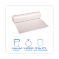 Boardwalk High Density Industrial Can Liners Coreless Rolls, 30 gal, 16 microns, 30 x 37, Natural, 20 Rolls 25 Bags