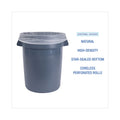 Boardwalk High Density Industrial Can Liners Coreless Rolls, 33 gal, 16 microns, 33 x 40, Natural, 10 Rolls of 25 Bags