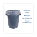 Boardwalk High Density Industrial Can Liners Coreless Rolls, 45 gal, 13 microns, 40 x 48, Natural, 10 Rolls of 25 Bags