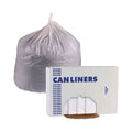 Boardwalk Linear Low Density Industrial Can Liners, 16 gal, 0.5 mil, 24 x 32, White, 500/Carton