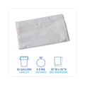 Boardwalk Linear Low Density Industrial Can Liners, 30 gal, 0.9 mil, 30 x 36, White, 100/Carton