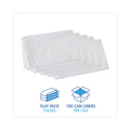 Boardwalk Linear Low Density Industrial Can Liners, 30 gal, 0.9 mil, 30 x 36, White, 100/Carton