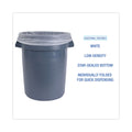 Boardwalk Linear Low Density Industrial Can Liners, 30 gal, 0.9 mil, 30 x 36, White, 100/Carton