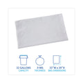 Boardwalk Linear Low Density Industrial Can Liners, 33 gal, 0.9 mil, 33 x 39, White, 100/Carton