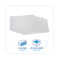 Boardwalk Linear Low Density Industrial Can Liners, 45 gal, 0.9 mil, 40 x 46, White, 100/Carton