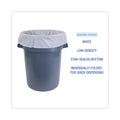 Boardwalk Linear Low Density Industrial Can Liners, 45 gal, 0.9 mil, 40 x 46, White, 100/Carton
