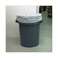 Boardwalk Linear Low Density Industrial Can Liners, 56 gal, 0.9 mil, 43 x 47, White, 100/Carton