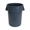 Boardwalk Round Waste Receptacle, Plastic, 44 gal, Gray